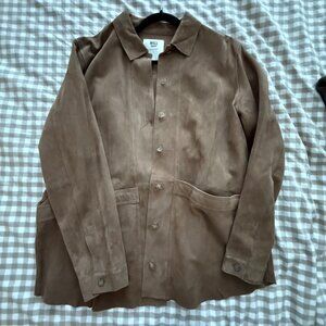 Sezane | Will Jacket Suede | Large | Camel | NWOT